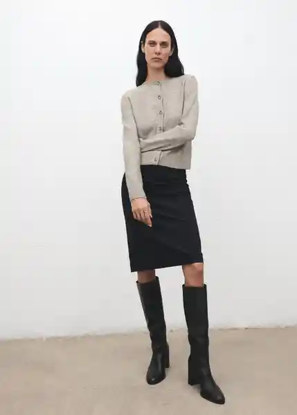 Cardigan Nekka Piedra Talla XL Mujer Mango