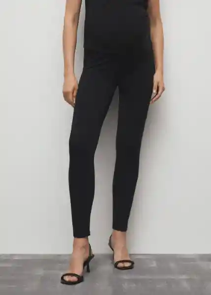 Leggings Mommy Negro Talla S Mujer Mango