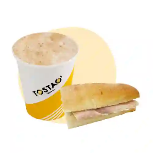 Combo Sandwich + Cappuccino Mediano