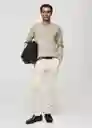 Pantalón Barna Crudo Talla 46 Hombre Mango