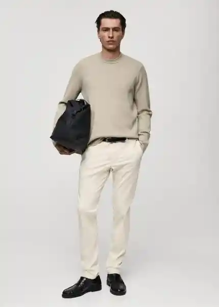 Pantalón Barna Crudo Talla 46 Hombre Mango