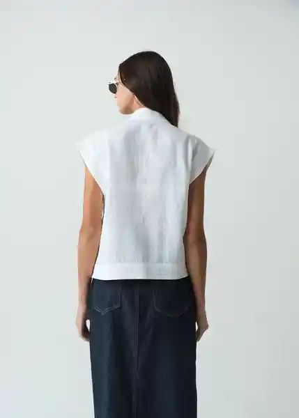 Chaqueta Mujer Blanco Ponche Claro Talla L 522G072 Naf Naf
