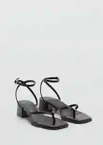 Sandalias Montse Negro Talla 39 Mujer Mango