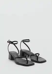 Sandalias Montse Negro Talla 39 Mujer Mango