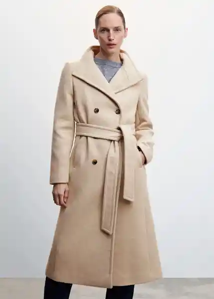 Abrigo Sirenita Piedra Talla 28 Mujer Mango