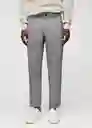 Pantalón Nasta Gris Claro Vigoré Talla 38 Hombre Mango