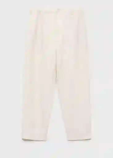 Pantalón Rustic Marfil Talla 44 Hombre Mango
