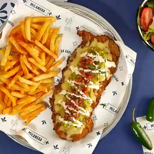 Combo milanesa mexicana