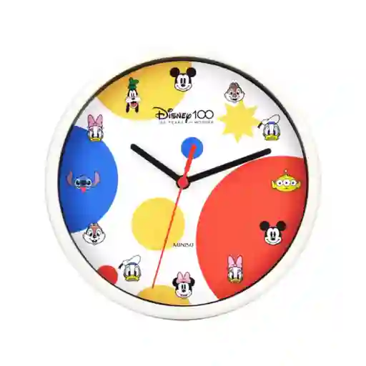 Reloj de Pared Celebrando Disney 100 Multicolor Miniso