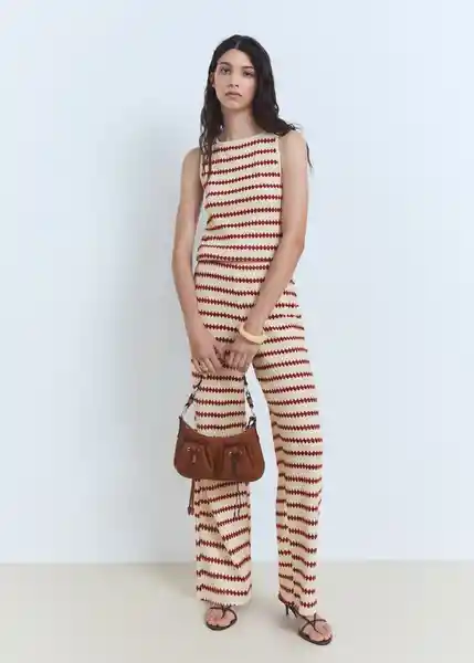 Top Nati Rojo Talla S Mujer Mango