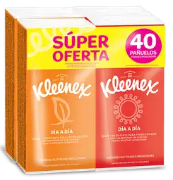 Kleenex Pañuelo Facial de Bolsillo 4 x 10 Und