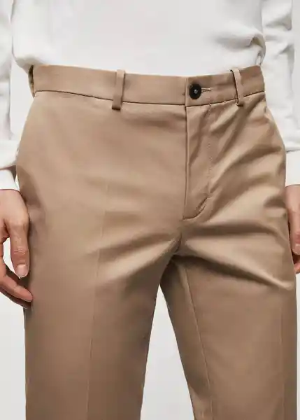 Pantalón Dublino Beige Talla 52 Hombre Mango