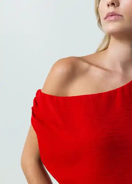 Camisa Sais Mujer Rojo Adrenalina Medio Talla M 412G350 Naf Naf