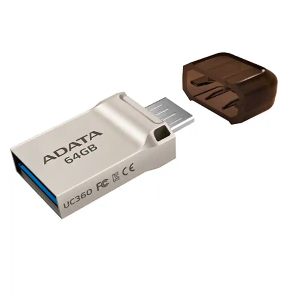 Adata Memoria USB de 64 Gigabytes 2 en 1 UC360