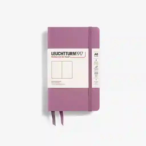 Leuchtturm1917 Cuaderno Pequeño Blanca Rosa Hc