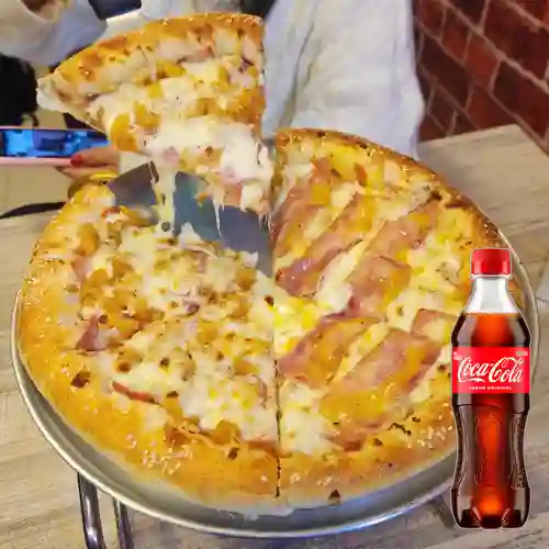 Combo Pizza Miel Mostaza +Cocacola Orig 400ml