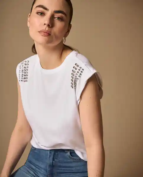 Camiseta Blanco 0 Claro Talla L 409G004 Esprit