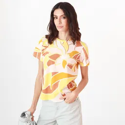 Camiseta Cuello Redondo Manga Corta Multicolor Talla XS 688048