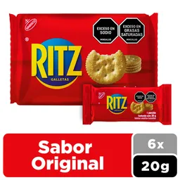 Ritz Pack Galletas Saladas Original 6 Und 120 g