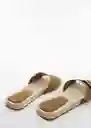 Sandalias Nani 1 Khaki Talla 38 Mujer Mango