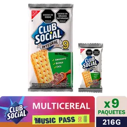  Club Social Galletas Integrales Multicerales