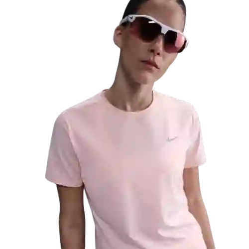 Nike Camiseta W Swift Df Top Manga Corta Mujer Rojo Talla L