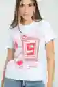 Camiseta Love Color Blanco Talla XL Ragged