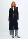 Abrigo Power Azul Noche Talla L Mujer Mango