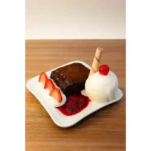 Brownie con Helado