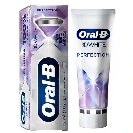 Crema Dental con Flúor Oral-B 3D White Perfection 75ml