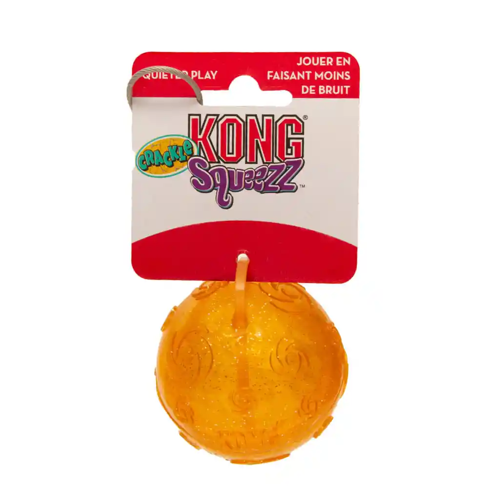 Kong Pelota para Perro Crackle Squeezz sin Chillidos