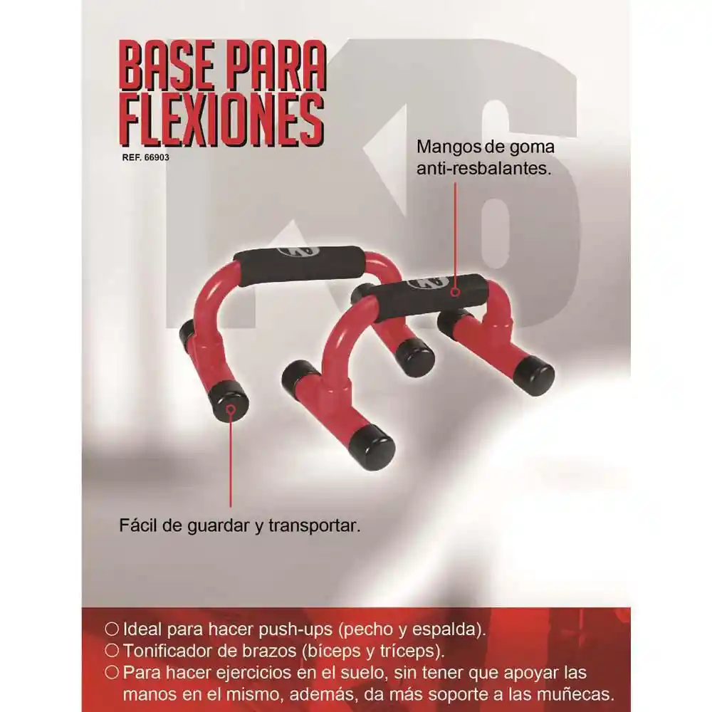 K6 Set De 2 Bases Para Flexiones Y Sku 177883. Sku 7595624669045