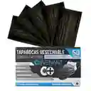 Covenant Tapabocas Desechables Negros