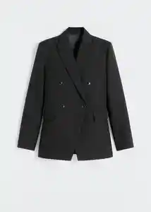 Blazer Americana Bruno Negro Talla M Mujer Mango
