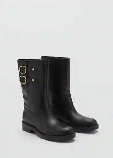 Botines Coro Negro Talla 37 Mujer Mango
