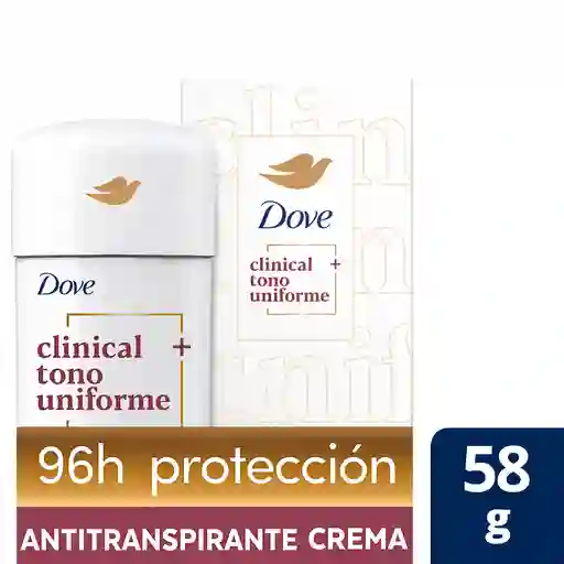 Desodorante Dove Clinical Crema Tono  58g 