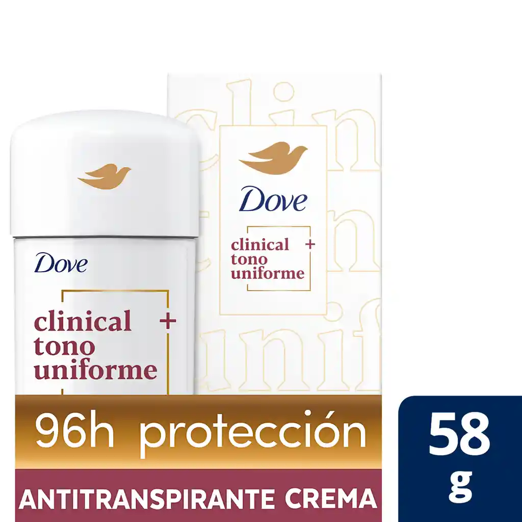 Desodorante Dove Clinical Crema Tono  58g 