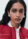 Chaqueta Rosso Rojo Talla L Mujer Mango