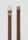 Cinturón Elastic Camel Talla 91 Hombre Mango