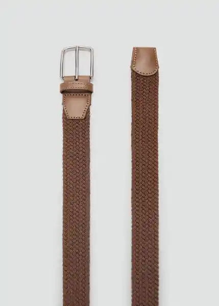 Cinturón Elastic Camel Talla 91 Hombre Mango
