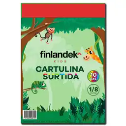 Finlandek Cartulina Plana Colores Surtidos 1/8