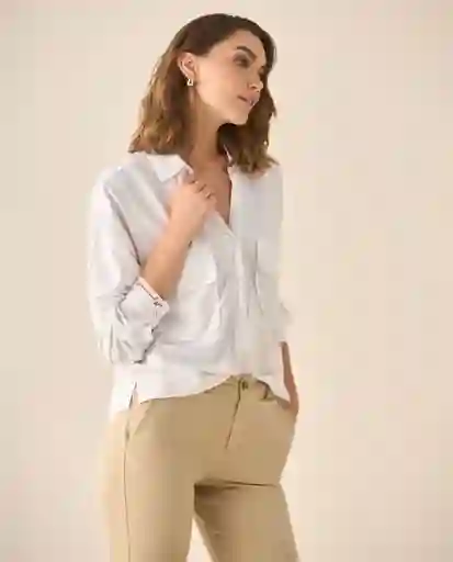 Camisa Crudo Nevisca Claro Talla M 613G051 Esprit