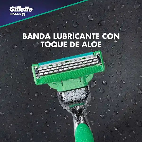 Gillete Repuesto Mach3 x 4 + Gel Afeitar