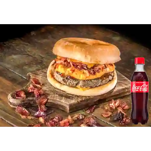 C burger especial doble+ coca-cola 400ml