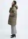 Abrigo Anorak Rocio Khaki Talla M Mujer Mango