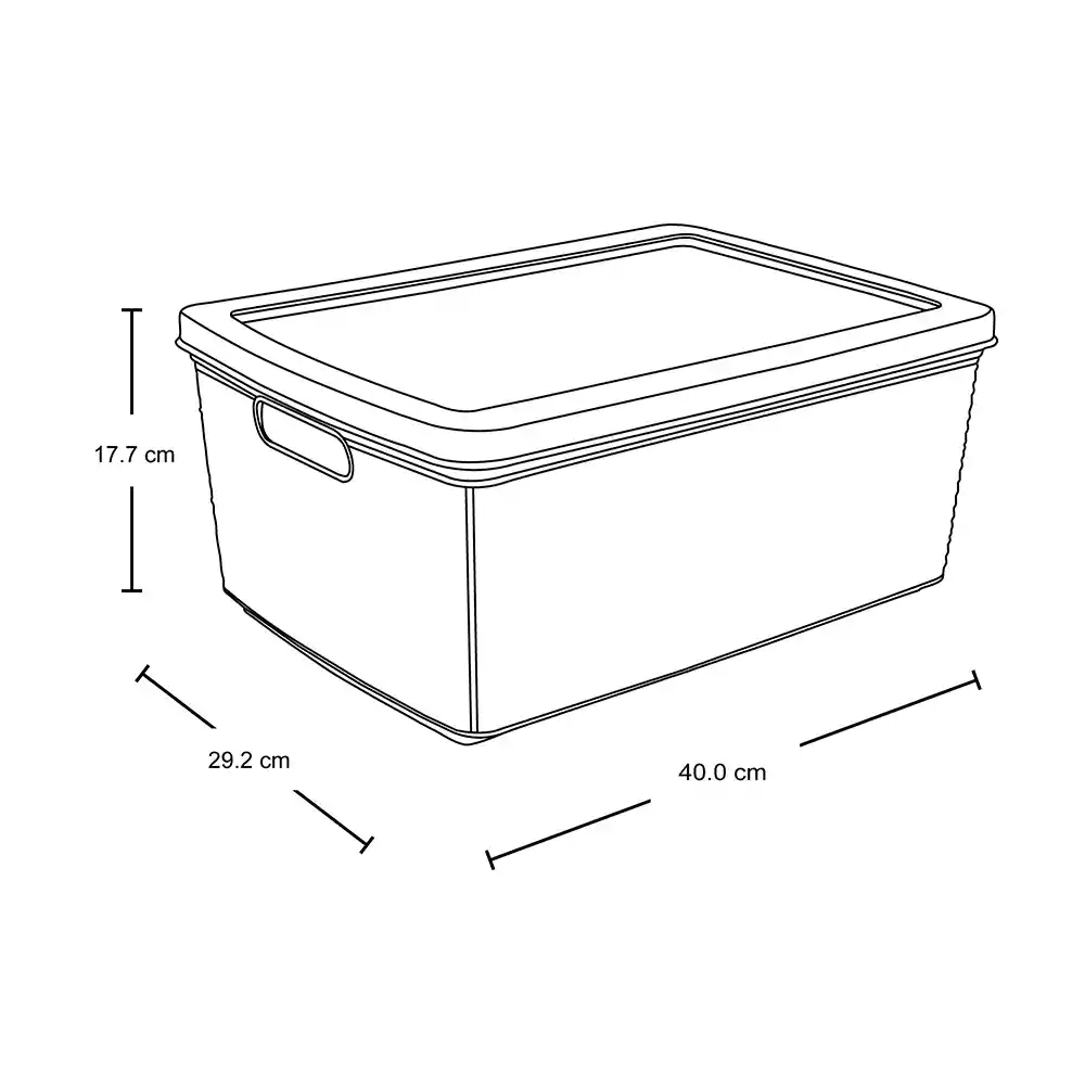 Canasta Fique Tapa 13.5L Hielo Rimax 12575