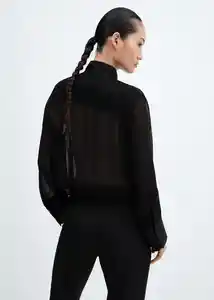 Camisa Blacky Negro Talla S Mujer Mango