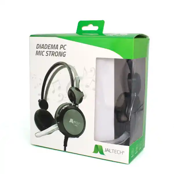 Jaltech Audífono Diadema Pc Mic Strong T590