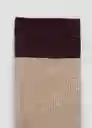 Pack Calcetines Burdeos Talla 99 Mujer Mango
