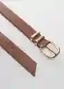 Cinturón Bella Marrón Talla M Mujer Mango